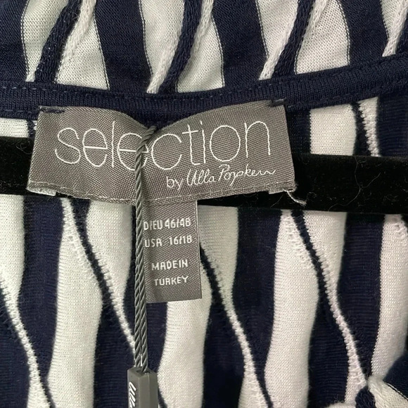 Selection by Ulla Popken NWT midi knit stripped 3/4 sleeve dress size 16/18 - Picture 2 of 7